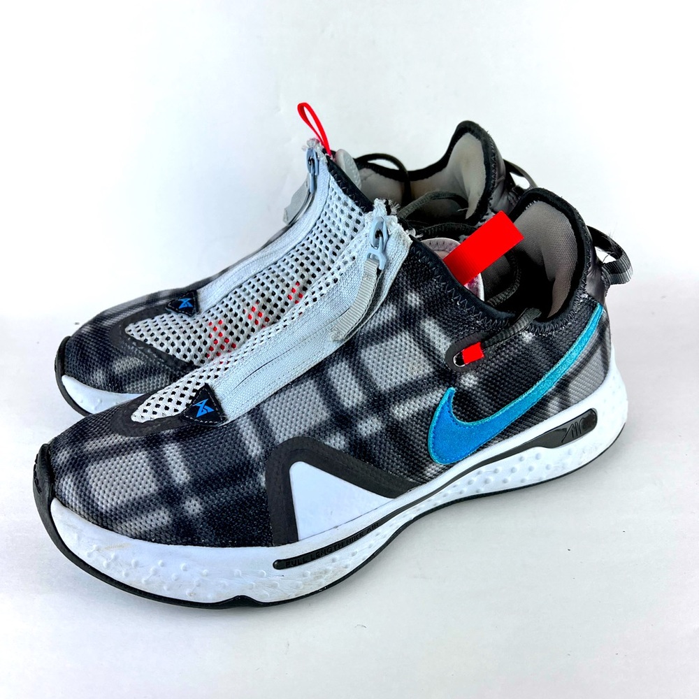 Nike PG 4 IV Paul George Plaid Grey/White Light Smoke CD5079 002 Size 9
